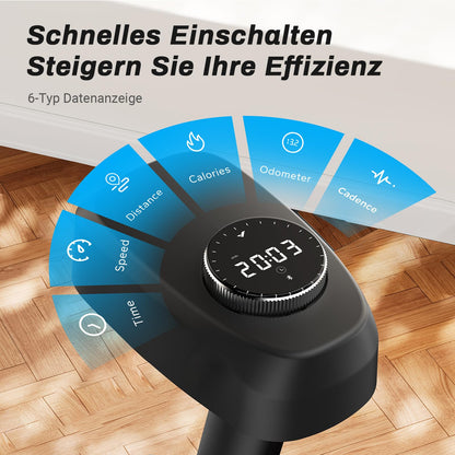 MERACH Heimtrainer Fahrrad Indoor Cycling – Leises, App-gesteuert, LCD-Monitor