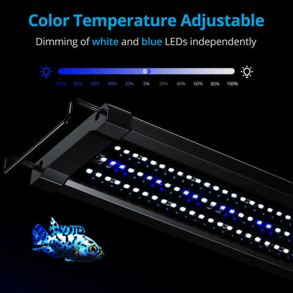 NICREW ClassicLED G2 Aquarium Beleuchtung - 118-150cm Süsswasser