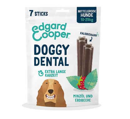 Edgard & Cooper Dental Sticks Medium Hund, Minze & Erdbeere, 56 Stück