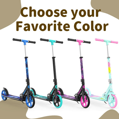 BELEEV V9 200mm Räder LED Faltbar Cityroller - Starry Purple