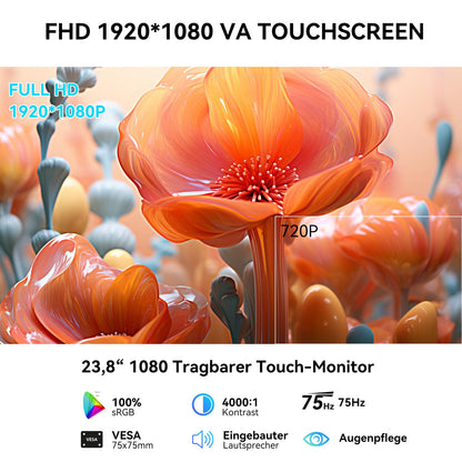 ScreenFlex Tragbarer Touchscreen Monitor - 23.8 Zoll FHD