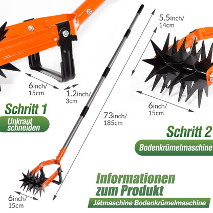 Walensee Rotationsgrubber GT-CT008 2-in-1 Gartenkultivator