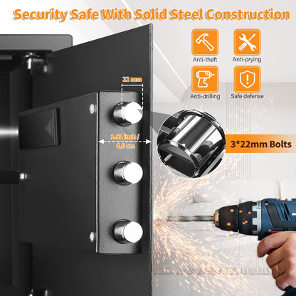 Digitaler Tresor 34L Feuerfest – Wasserdichter Heimsafe