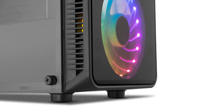 NOX ARGB Hummer TGM Micro-ATX PC-Gehäuse – Schwarz