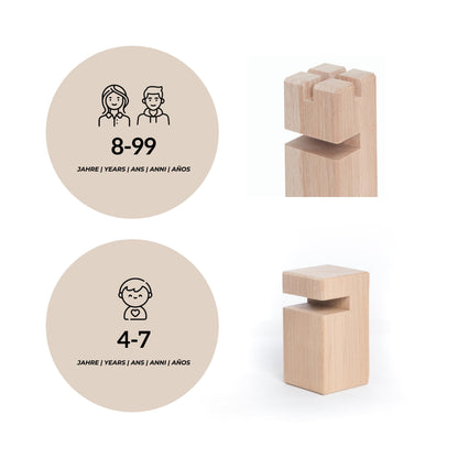 waelderspielzeug Fröbelturm Original Teamspiel - Mehrfarbig