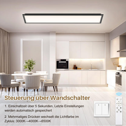 SNADER LED Deckenpanel Dimmbar 100x25cm – Inkl. Fernbedienung