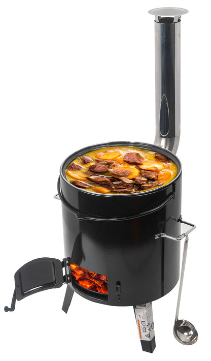 ACTIVA Gulaschkanone | Emaillierter Gulaschkessel - 14L