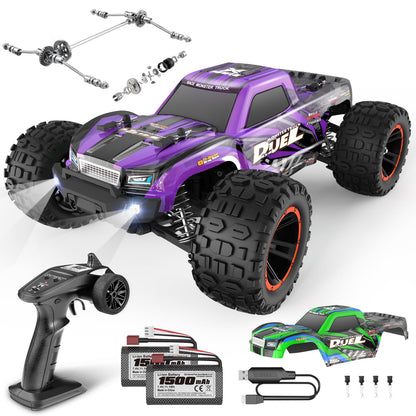HAIBOXING RC Auto 1:14 4WD Offroad Monster Truck, 39 km/h, 2.4 GHz – Geländewagen mit Gummireifen