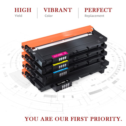 Toner Kingdom CLT-P406C 4er Toner Set kompatibel mit Samsung CLT-406S