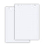 Conipa Flipchartpapier 65x98 cm kariert, 80 g/qm, 5 Blöcke à 20 Blatt, weiss, mit Universallochung