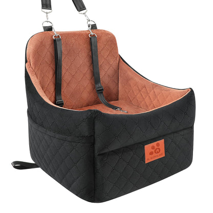 GLENSLAVE Hunde-Autositz, gepolstert, für Klein-/Mittelhunde – S/B. Rechteckiger Sitz für sicheren Hundetransport im Auto.