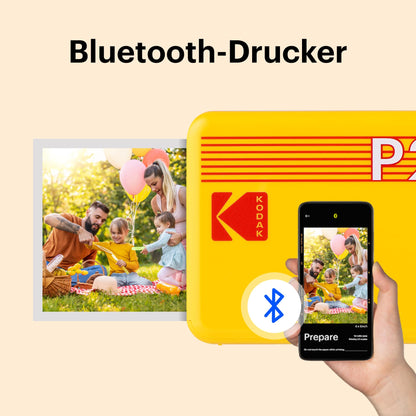 Kodak Mini 2 Retro Mobiler Fotodrucker für Smartphone – Weiss Bundle