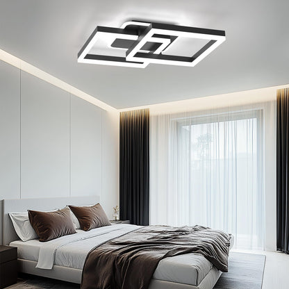 ANTENLICHT LED Deckenleuchte Modern Geometrisch Dimmbar - Schwarz