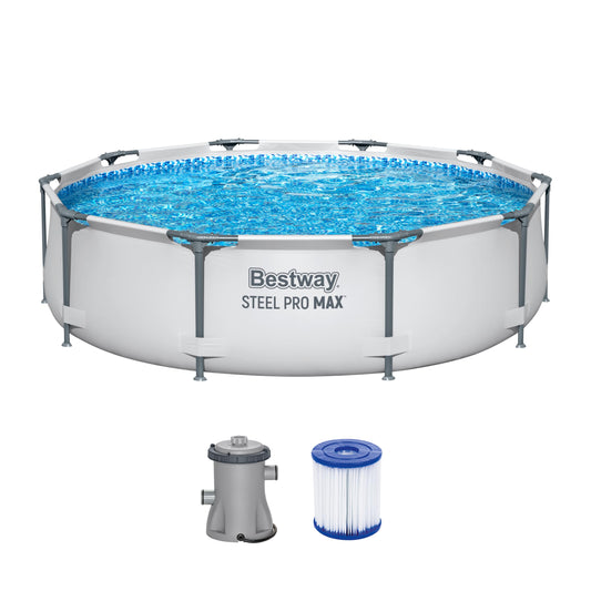 Bestway Steel Pro MAX Pool-Set Ø305cm - Lichtgrau