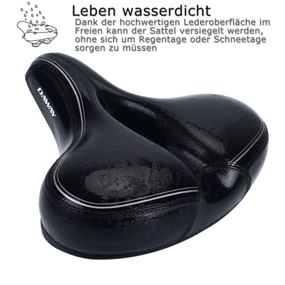 DAWAY C30i Fahrradsattel – Extra breiter Sattel mit Memory-Schaum