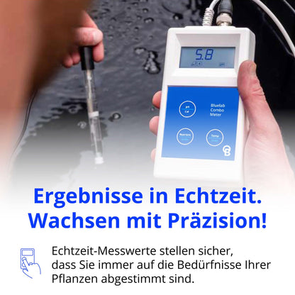 Bluelab Combo Meter – pH, EC, Temperatur Messgerät METCOM