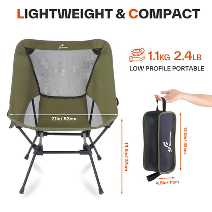 Sportneer Campingstuhl faltbar, ultraleicht, belastbar bis 150 kg