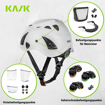 KASK Superplasma AQ Arbeitsschutzhelm weiss - mit Drehrad
