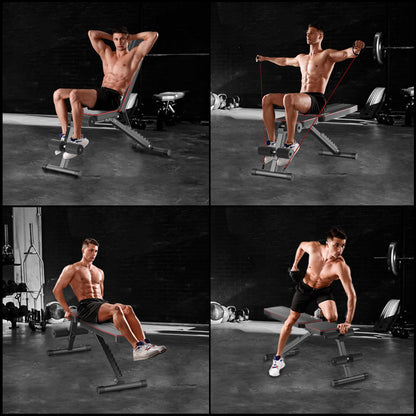 FitinOne Multifunktions-Trainingsbank – Klappbar Verstellbar