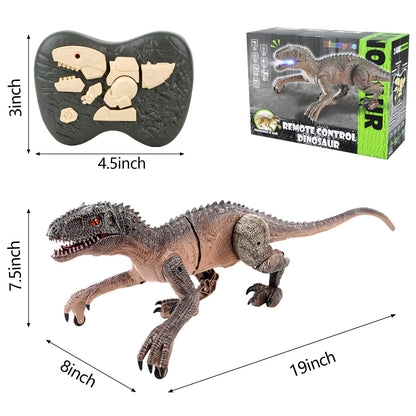 Kizmyee Velociraptor Dinosaurier ferngesteuert mit LED-Augen und Sound