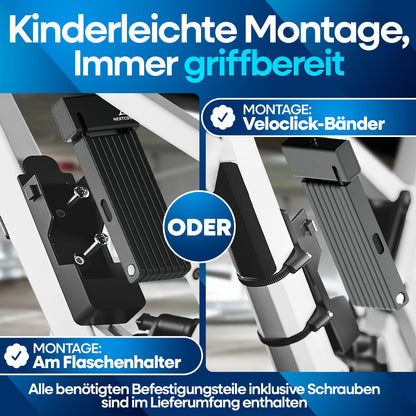 NEXTCOVER FoldOne Fahrrad Sicherheits-Faltschloss SteelSecure – 120cm