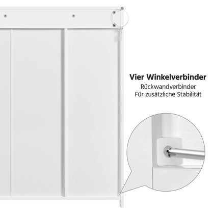 Yaheetech Badschrank mit 4 Schubladen und Fach - Weiss