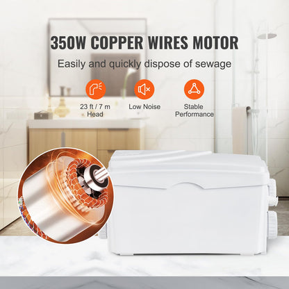 VEVOR Hebeanlage Entsorgungssystem – 350W, 3 Eingänge