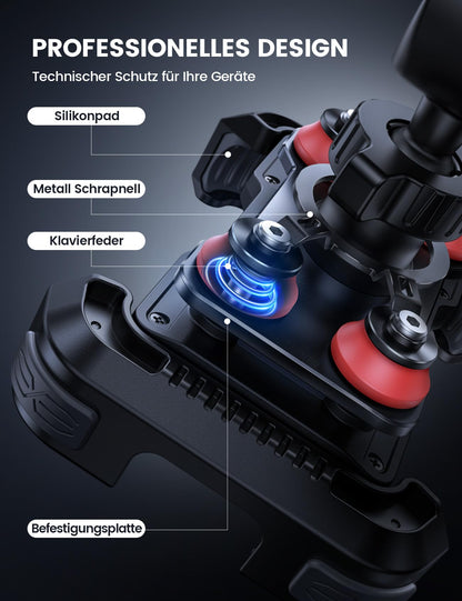 Lamicall Handyhalterung für Motorrad & Fahrrad, vibrationsgedämpft