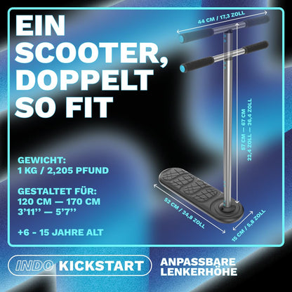 In Do The Trick Scooter Kickstart Classic Trampolin-Scooter Schwarz