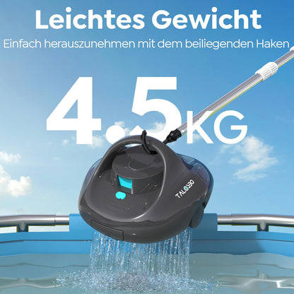 TALOSBO Pleco Se Akku Poolroboter - Flachboden bis 80m²