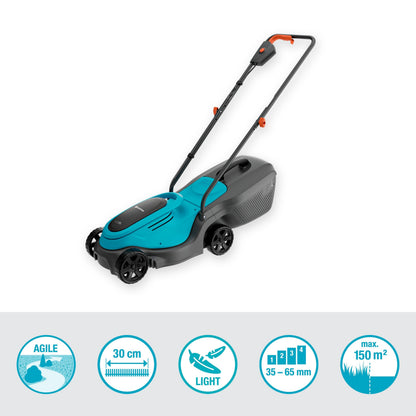 Gardena EasyMax 30/18V Akku-Rasenmäher Set mit Power for All-Akku