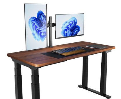 Amazon Basics Monitor-Halterung für 2 Monitore, Stahl, schwarz