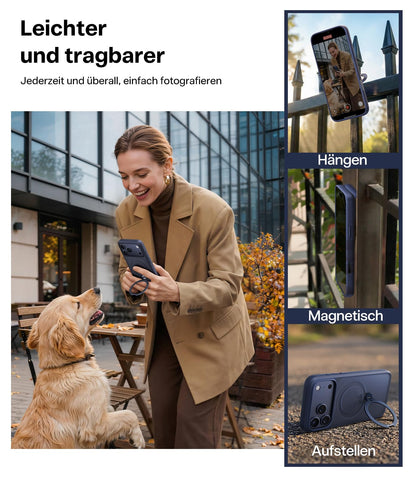 TORRAS Ostand Q3 Spin Hülle für iPhone 17 Pro mit MagSafe, Blau