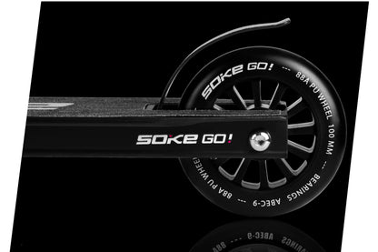 SOKE GO! Stunt Scooter mit ABEC-9 Kugellagern, schwarz