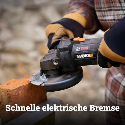 WORX WX814.9 Nitro Brushless Akku-Winkelschleifer - 125mm, ohne Akku
