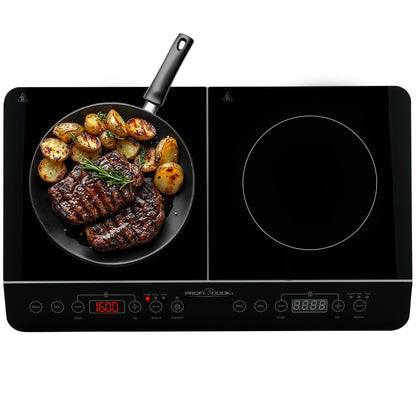 ProfiCook PC-DKI 1067 Doppel-Induktionskochplatte, 2 Platten, 3500 W