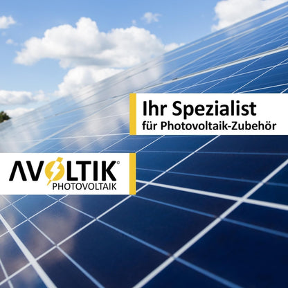 Avoltik Balkonkraftwerk Halterung für eckige Geländer, Aluminium