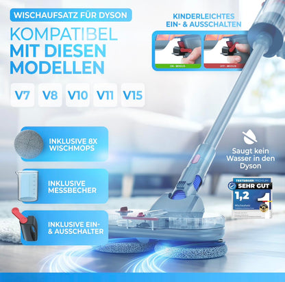 Weidenbach Wischaufsatz für Dyson V7, V8, V10, V11, V15, Gen5
