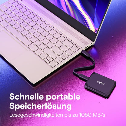 Crucial X9 externe SSD 1TB – 1050MB/s Lesegeschwindigkeit