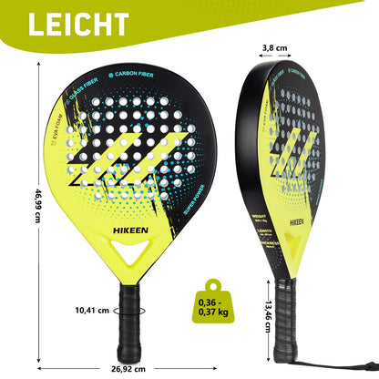 Padel Schläger Erwachsene Carbon Glasfaser – Allround