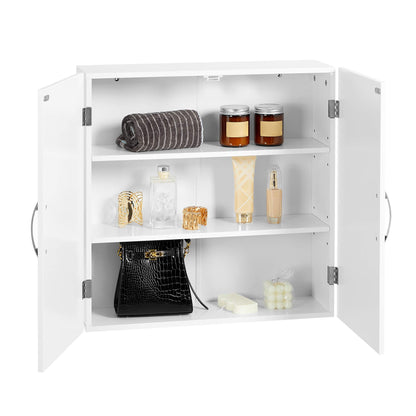 VASAGLE Badezimmerschrank BBC320W01 Wandschrank, verstellbare Ablagen