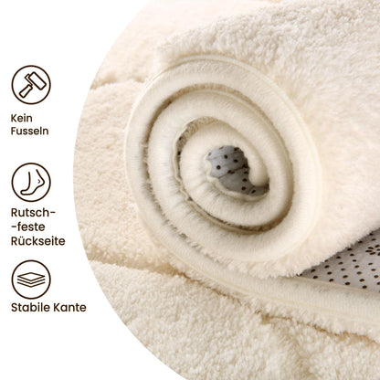 Sour Lemon Waschbarer Teppich Creme – Kurzflor, 200x300 cm