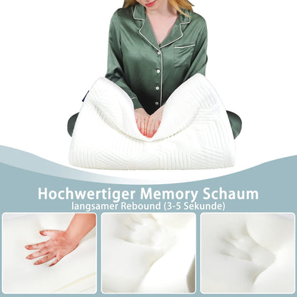 LAMB Ergonomisches Memory Foam Nackenkissen Höheneinstellbar - 2er Set