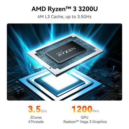 Beelink SER3 Mini PC – AMD Ryzen 3 3200U 16GB 500GB SSD