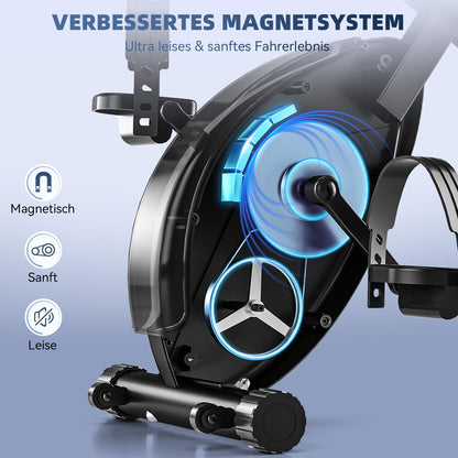 Vanncet Heimtrainer Fahrrad Ergometer - Klappbar Magnetwiderstand