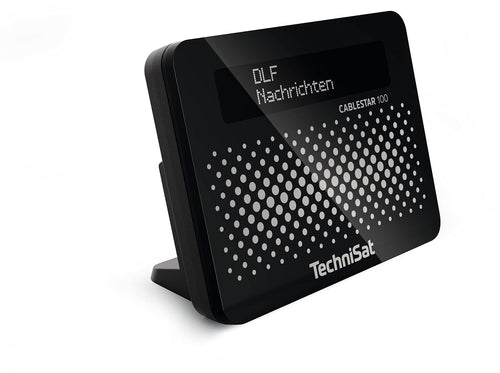 TechniSat CABLESTAR 100 DVB-C Kabelradio Tuner - Schwarz, rechteckiges Gerät für digitalen Radioempfang via DVB-C Kabelnetz.