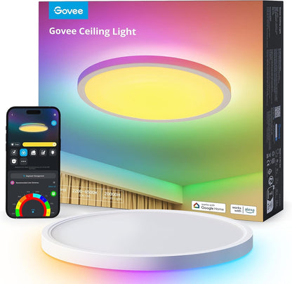 Govee RGBIC Smart Deckenleuchte LED dimmbar - 24W Ø30cm