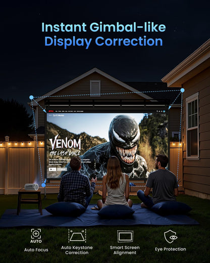 JMGO PicoPlay 1080P Smart Tragbarer Beamer – Netflix & GTV