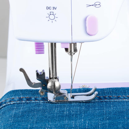 EasySew 12-Stiche Mini-Nähmaschine tragbar – mit Anschiebetisch