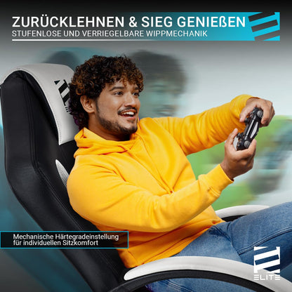ELITE MG100 Exodus Ergonomischer Racing Gaming Stuhl - Schwarz/Blau